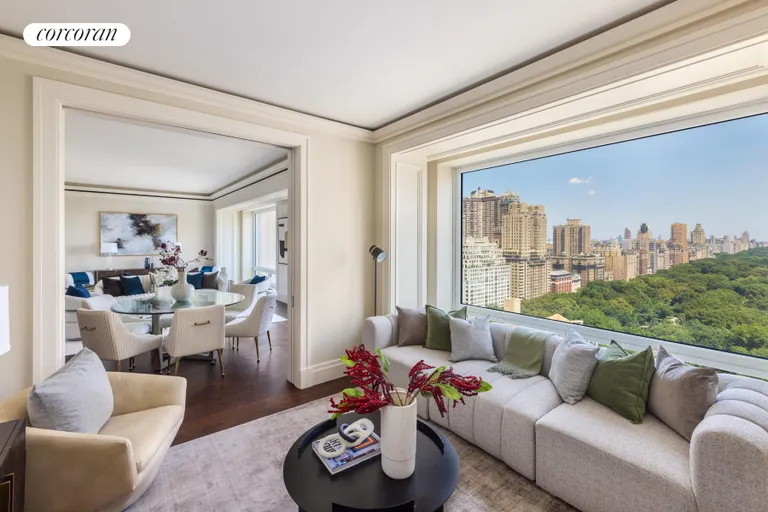 New York City Real Estate | View 220 Central Park South, 24B | Library/Den | View 4