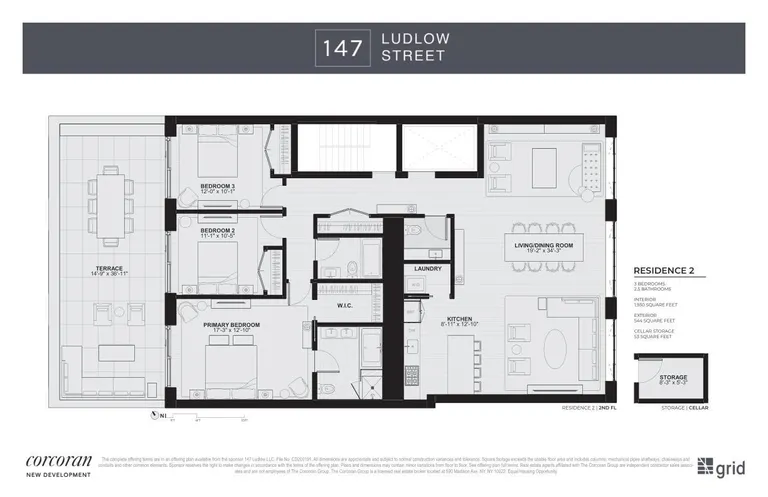 147 Ludlow Street, 2 | floorplan | View 9
