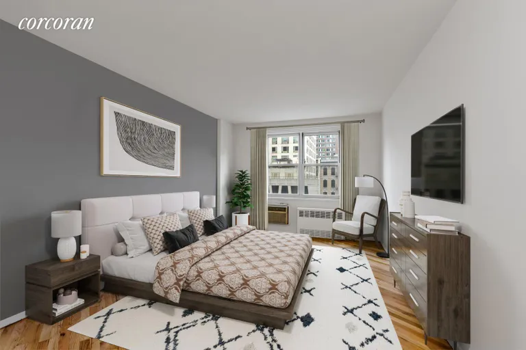 New York City Real Estate | View 1270 Fifth Avenue, 6B | Virtually Staged Bedroom | View 3
