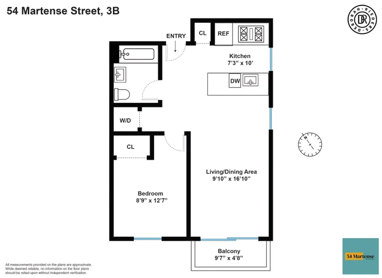 54 Martense Street, 3B | floorplan | View 12