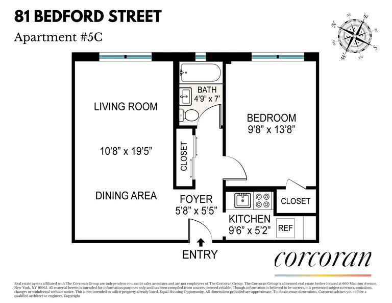 81 Bedford Street, 5C | floorplan | View 7