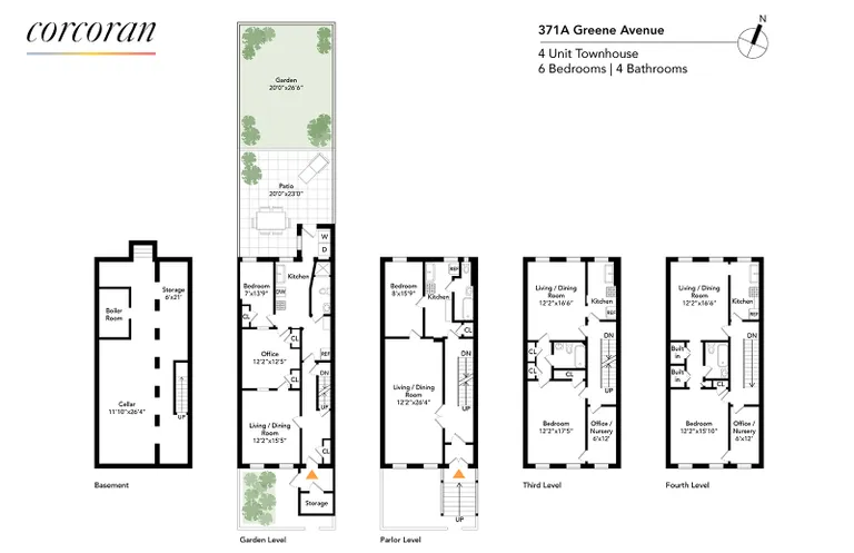 371A Greene Avenue, TWNHOUSE | floorplan | View 12