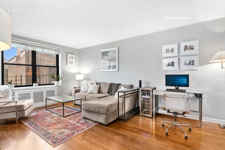 New York City Real Estate | View 100 West 12th Street, 5R | Living Room | View 2