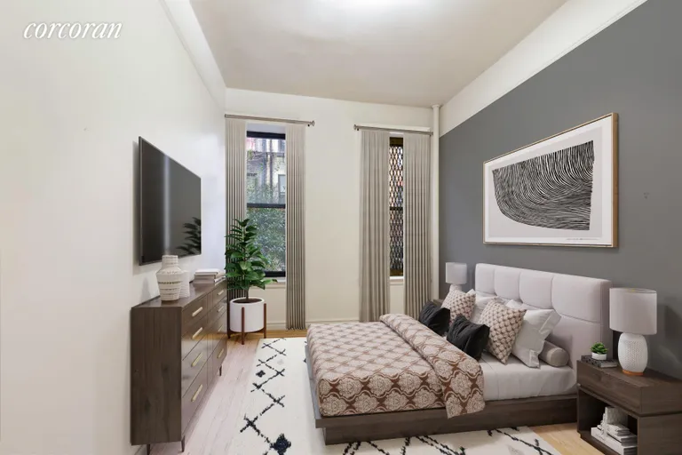 New York City Real Estate | View 315 East 88th Street, 1C | Virtually Staged Bedroom | View 2