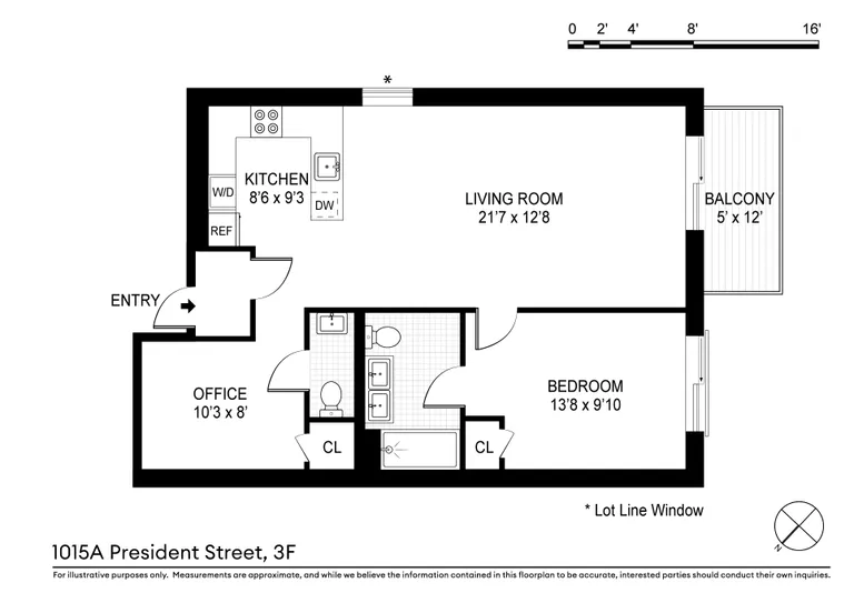 1015A President Street, 3F | floorplan | View 7