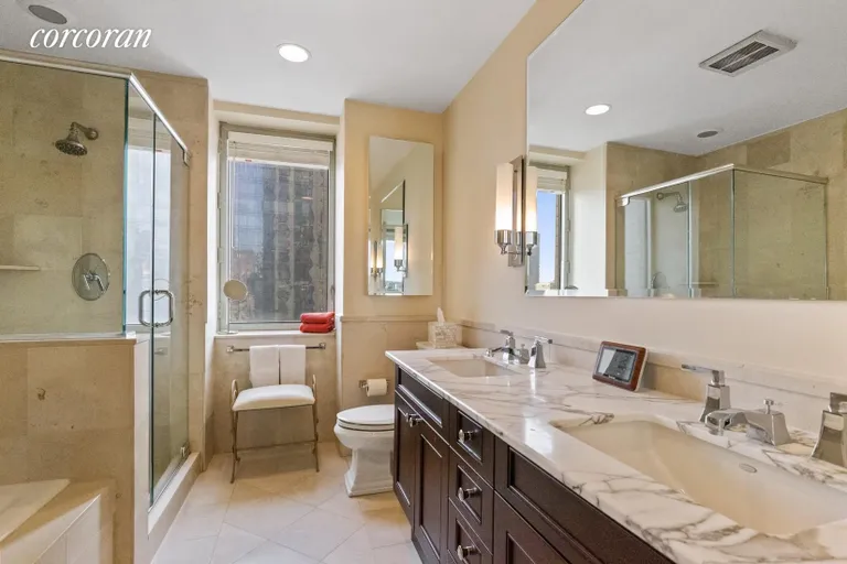 New York City Real Estate | View 401 East 60th Street, 19D | Primary Bathroom | View 6