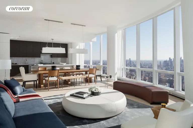 New York City Real Estate | View 15 Hudson Yards, PH83B | Living Room | View 2