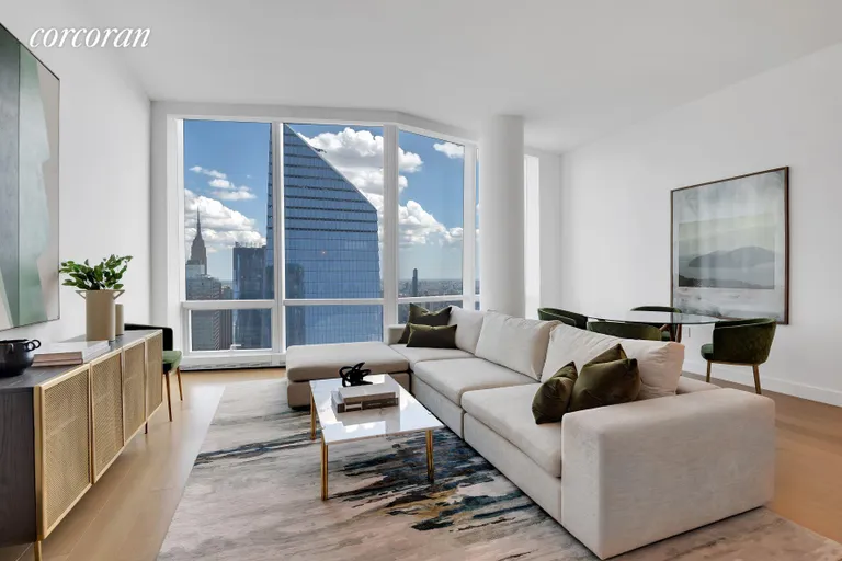 New York City Real Estate | View 15 Hudson Yards, 70F | Great Room | View 3