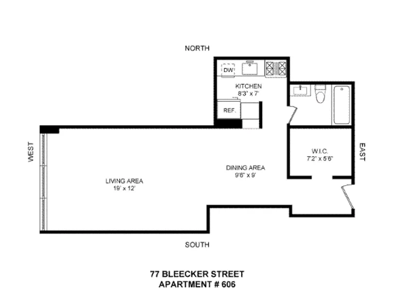77 Bleecker Street, 606 | floorplan | View 5