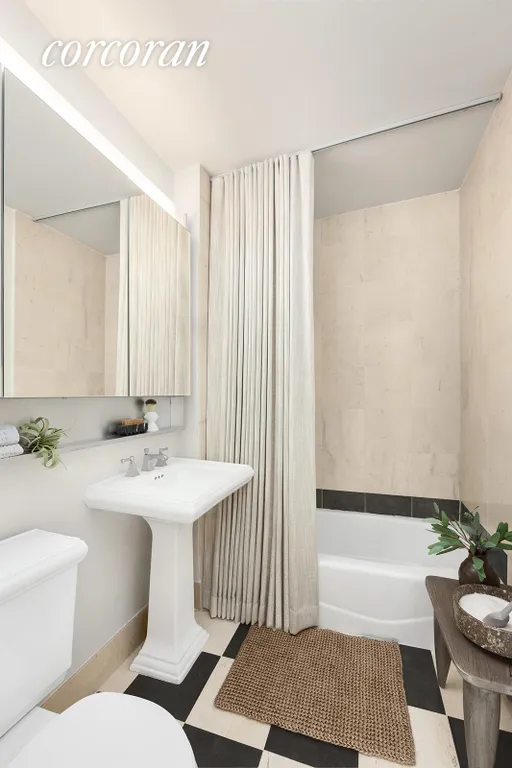 New York City Real Estate | View 20 River Terrace, 12A | Primary Bathroom | View 4