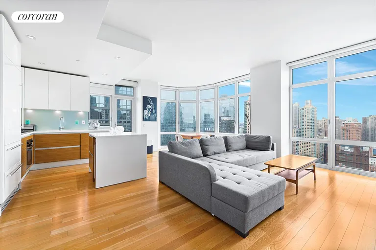 New York City Real Estate | View 555 West 59th Street, 24A | 2 Beds, 2 Baths | View 1