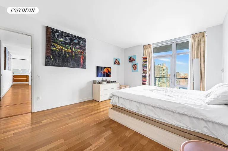 New York City Real Estate | View 555 West 59th Street, 24A | Primary Bedroom | View 6