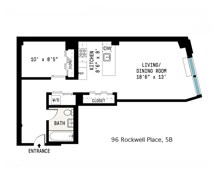 96 Rockwell Place, 5B | floorplan | View 11