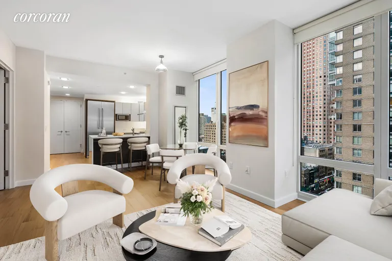 New York City Real Estate | View 247 West 46th Street, 1506 | Living Room | View 2