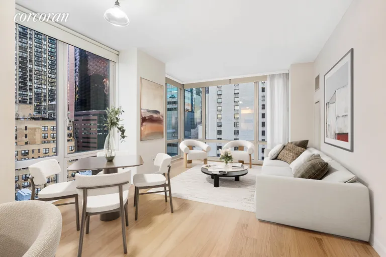 New York City Real Estate | View 247 West 46th Street, 1506 | Living Room | View 3