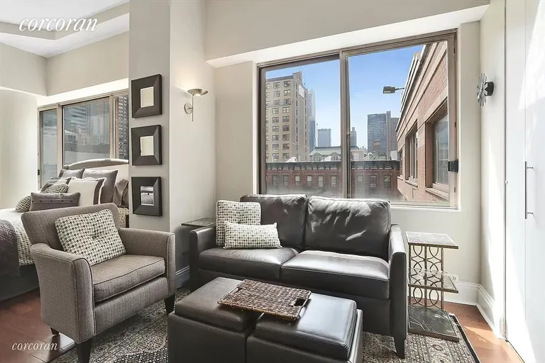 New York City Real Estate | View 350 West 50th Street, 6K | Living Room | View 6