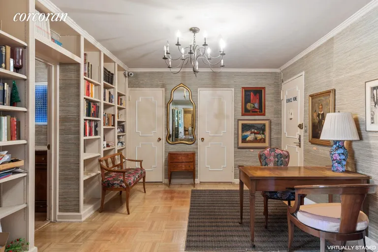 New York City Real Estate | View 70 East 10th Street, 11G | Foyer/Custom Built-Ins | View 6