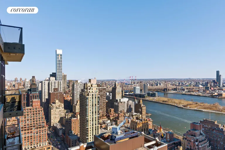 New York City Real Estate | View 100 United Nations Plaza, 43AB | Balcony views to the east | View 15