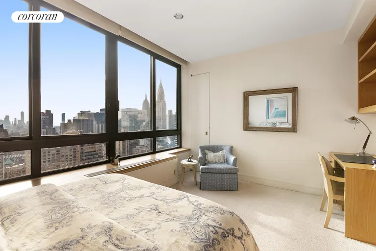 New York City Real Estate | View 100 United Nations Plaza, 43AB | 2nd bedroom with southern exposure | View 8