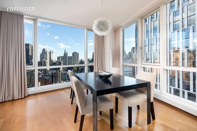 New York City Real Estate | View 200 Chambers Street, 29F | Dining Area | View 3