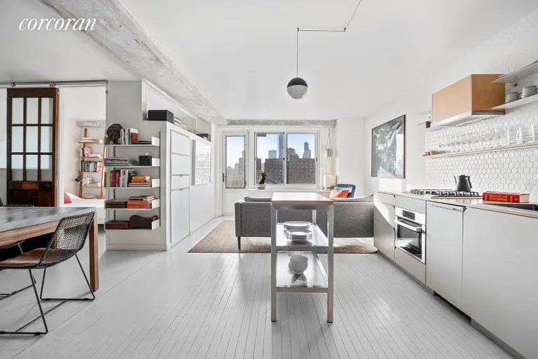 New York City Real Estate | View 185 Hall Street, 1008 | Open-plan Living Space | View 2