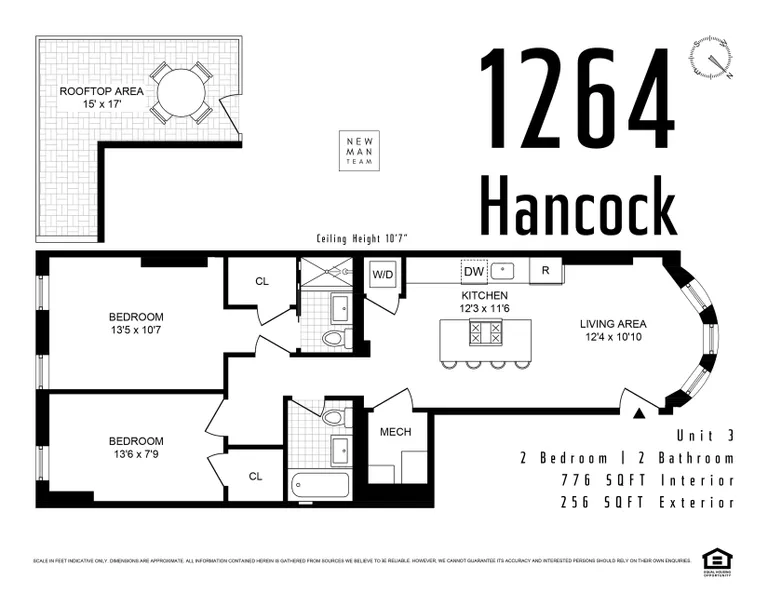 1264 Hancock Street, 3 | floorplan | View 8