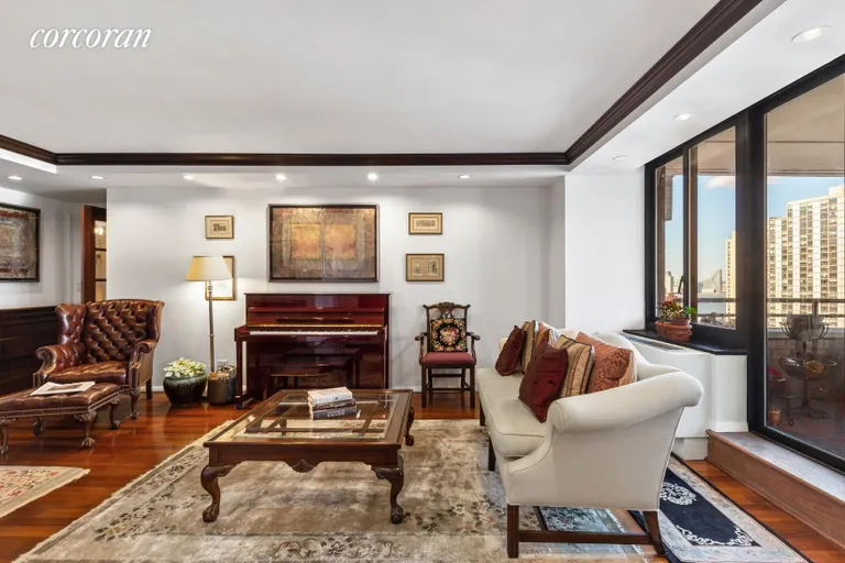 New York City Real Estate | View 200 Rector Place, 23MN | Living Room | View 3