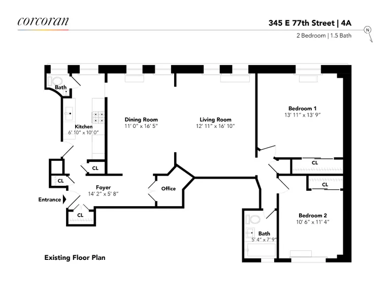 345 East 77th Street, 4A | floorplan | View 15