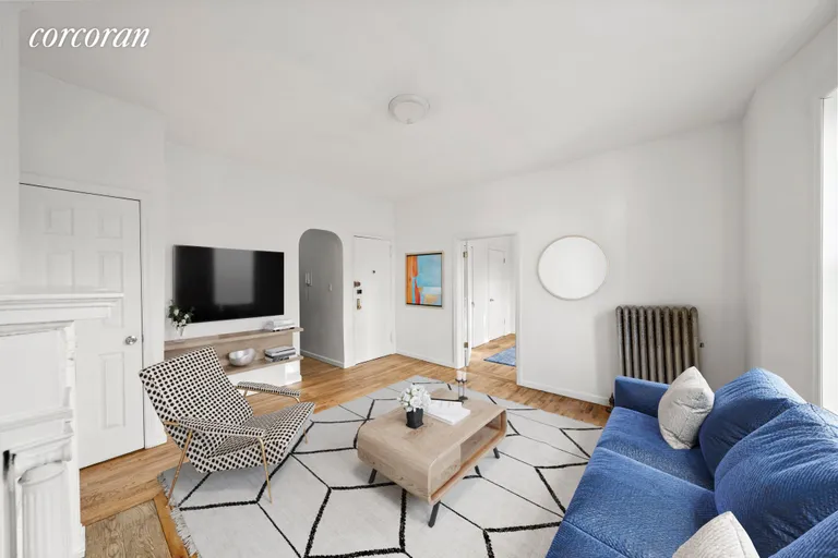New York City Real Estate | View 242 West 104th Street, 4EF | Living Room | View 2