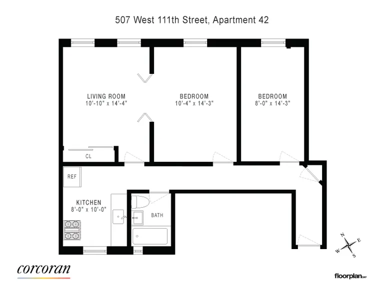 507 West 111th Street, 42 | floorplan | View 9
