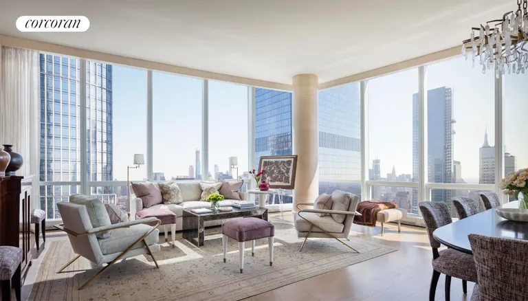 New York City Real Estate | View 15 Hudson Yards, 76E | Living Room | View 3