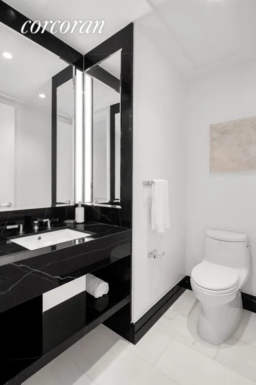 New York City Real Estate | View 10 Riverside Boulevard, 32B | Half Bathroom | View 8