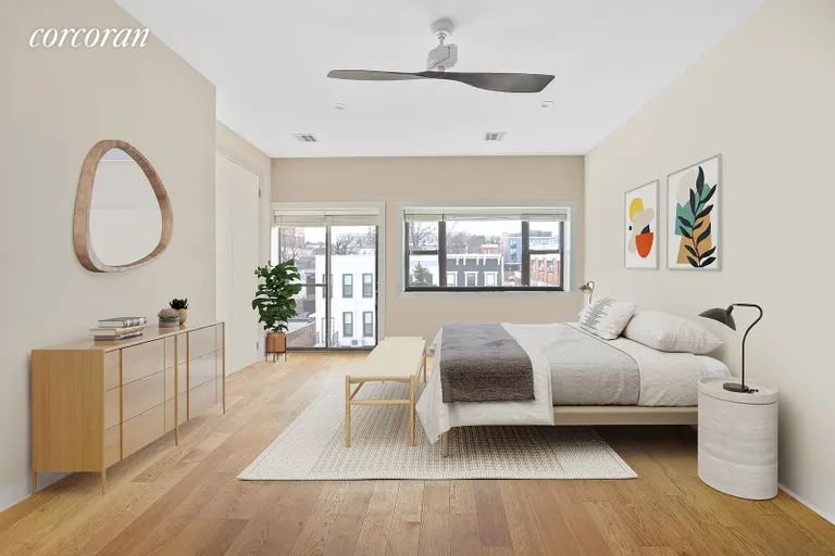 New York City Real Estate | View 1607 Bergen Street, 3 | Primary Bedroom | View 7