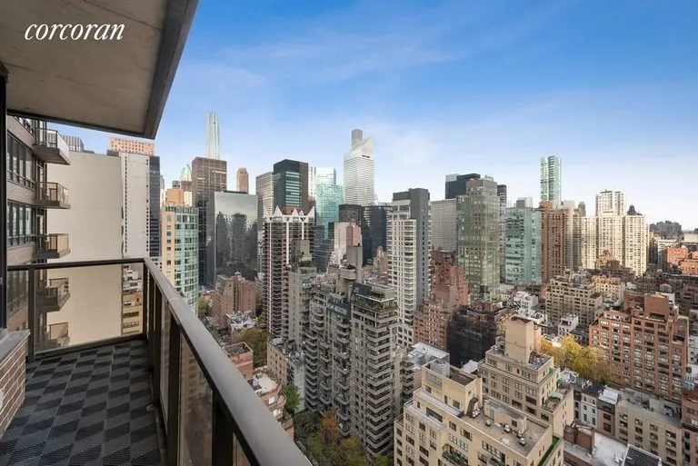 New York City Real Estate | View 100 United Nations Plaza, 29E | Open views from wrap-around balcony | View 10