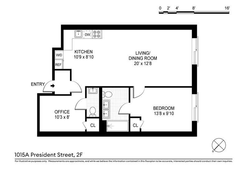 1015A President Street, 2F | floorplan | View 7