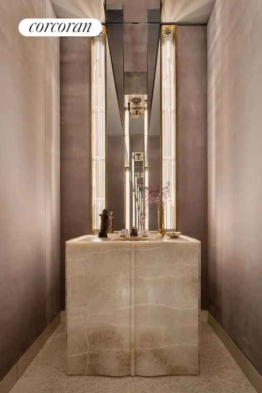 New York City Real Estate | View 111 West 57th Street, PH72 | Powder Room | View 8