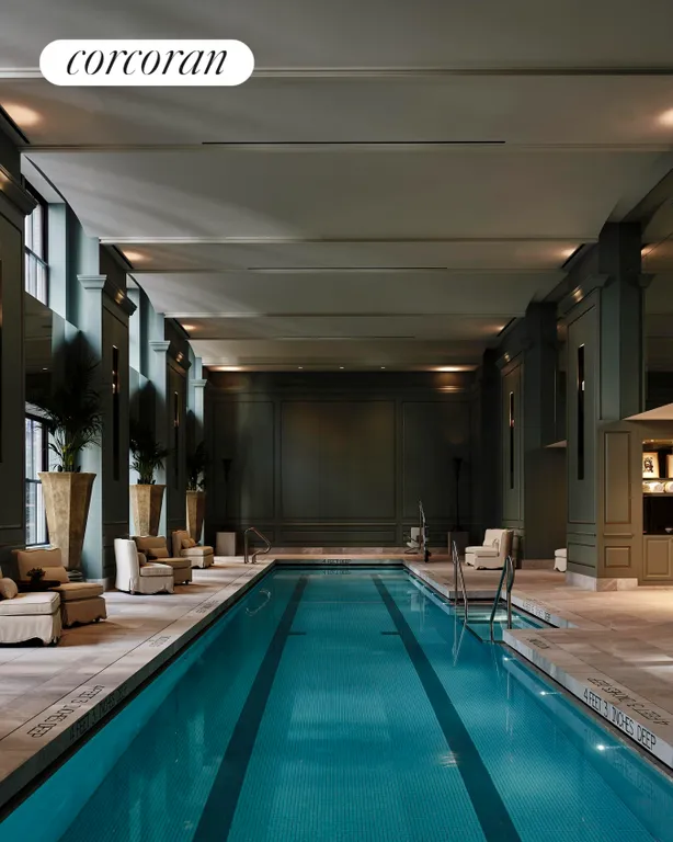 New York City Real Estate | View 111 West 57th Street, PH72 | Lap Pool with Private Cabanas | View 11