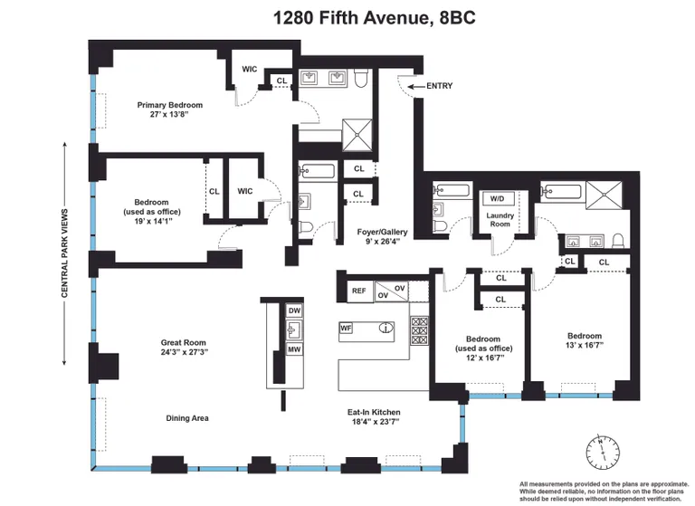 1280 Fifth Avenue, 8BC | floorplan | View 20