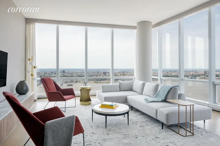 New York City Real Estate | View 15 Hudson Yards, 67D | Living Room | View 3