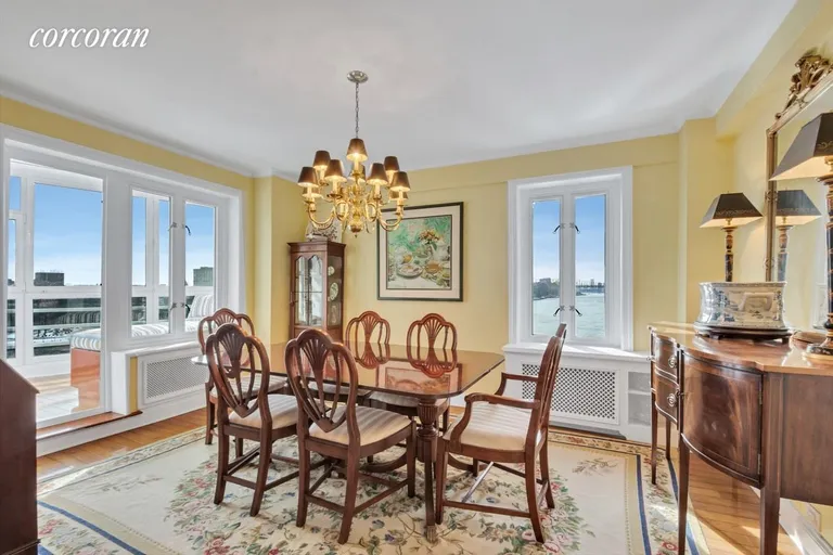 New York City Real Estate | View 1 Gracie Terrace, 7D | Dining Room | View 5