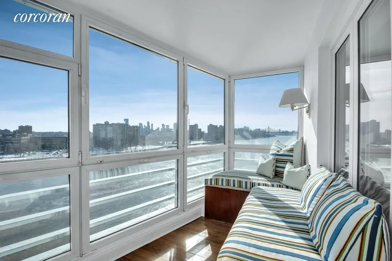 New York City Real Estate | View 1 Gracie Terrace, 7D | Solarium | View 6