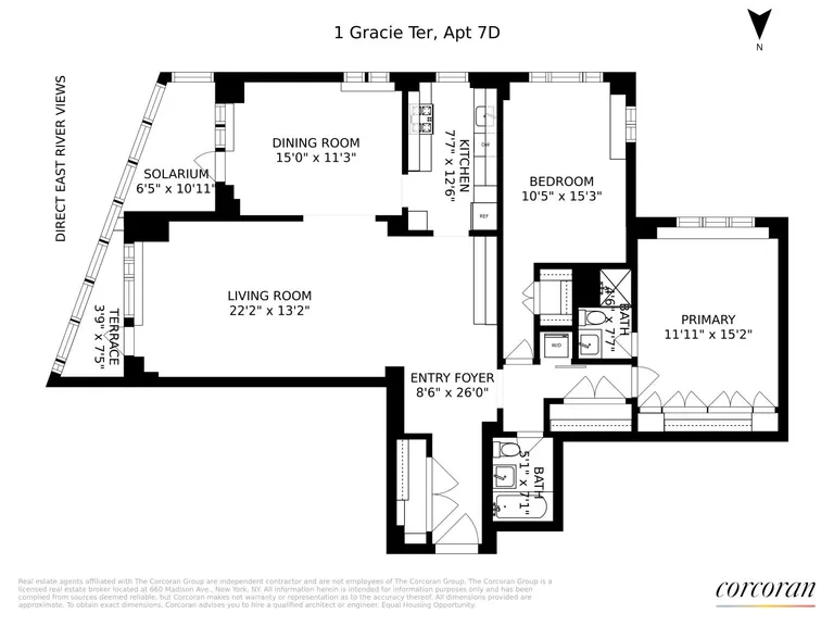 1 Gracie Terrace, 7D | floorplan | View 14