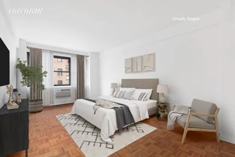 New York City Real Estate | View 136 East 76th Street, 10C | Bedroom Staged | View 4