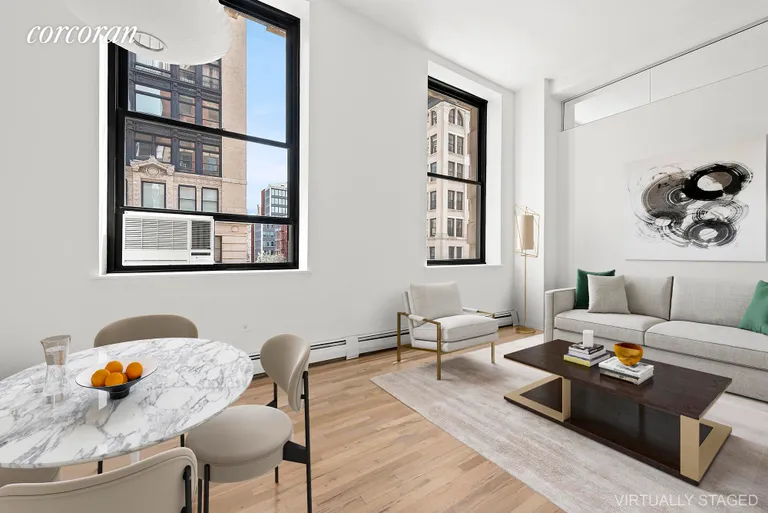 New York City Real Estate | View 250 Mercer Street, D301 | Living Dining with 2-9x5 windows | View 2