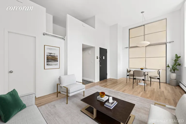 New York City Real Estate | View 250 Mercer Street, D301 | Open Living Dining & Loft above | View 3