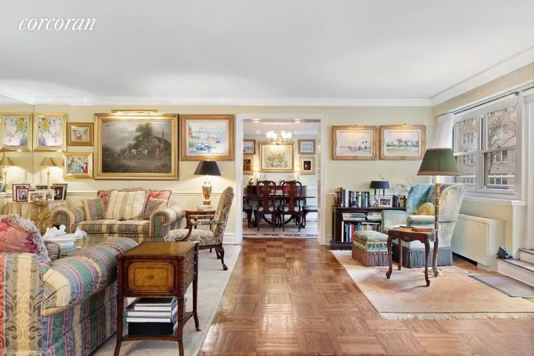 New York City Real Estate | View 205 East 63rd Street, 2CD | Wide Living Room to Dining Room | View 7