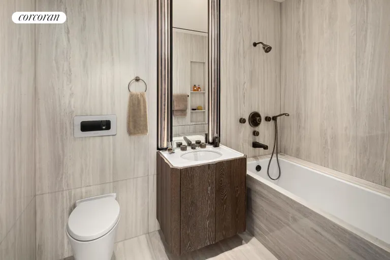 New York City Real Estate | View 111 West 57th Street, 17N | Full Bathroom | View 7