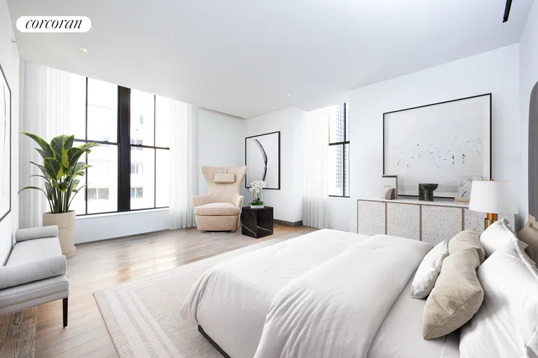 New York City Real Estate | View 111 West 57th Street, 17N | Primary Bedroom | View 4