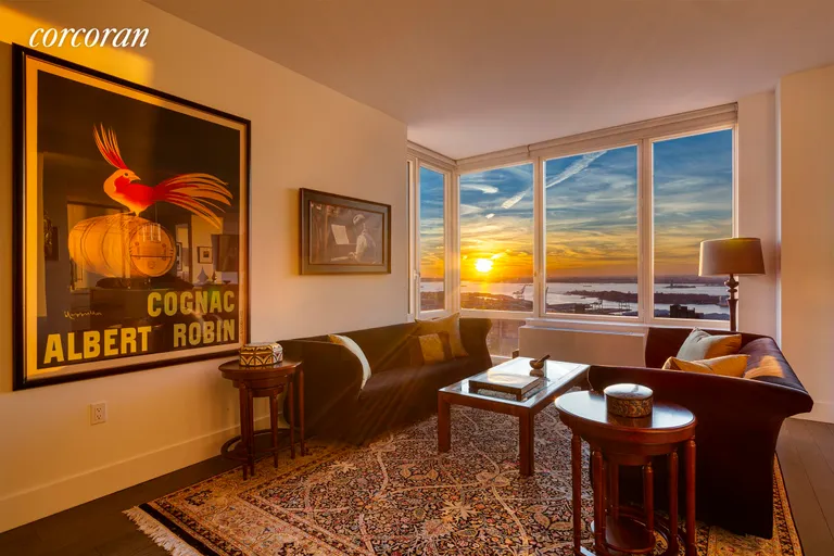 New York City Real Estate | View 388 Bridge Street, 39AB | Living Room | View 2