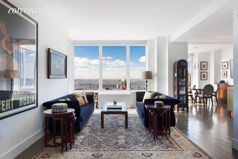 New York City Real Estate | View 388 Bridge Street, 39AB | Living Room | View 5